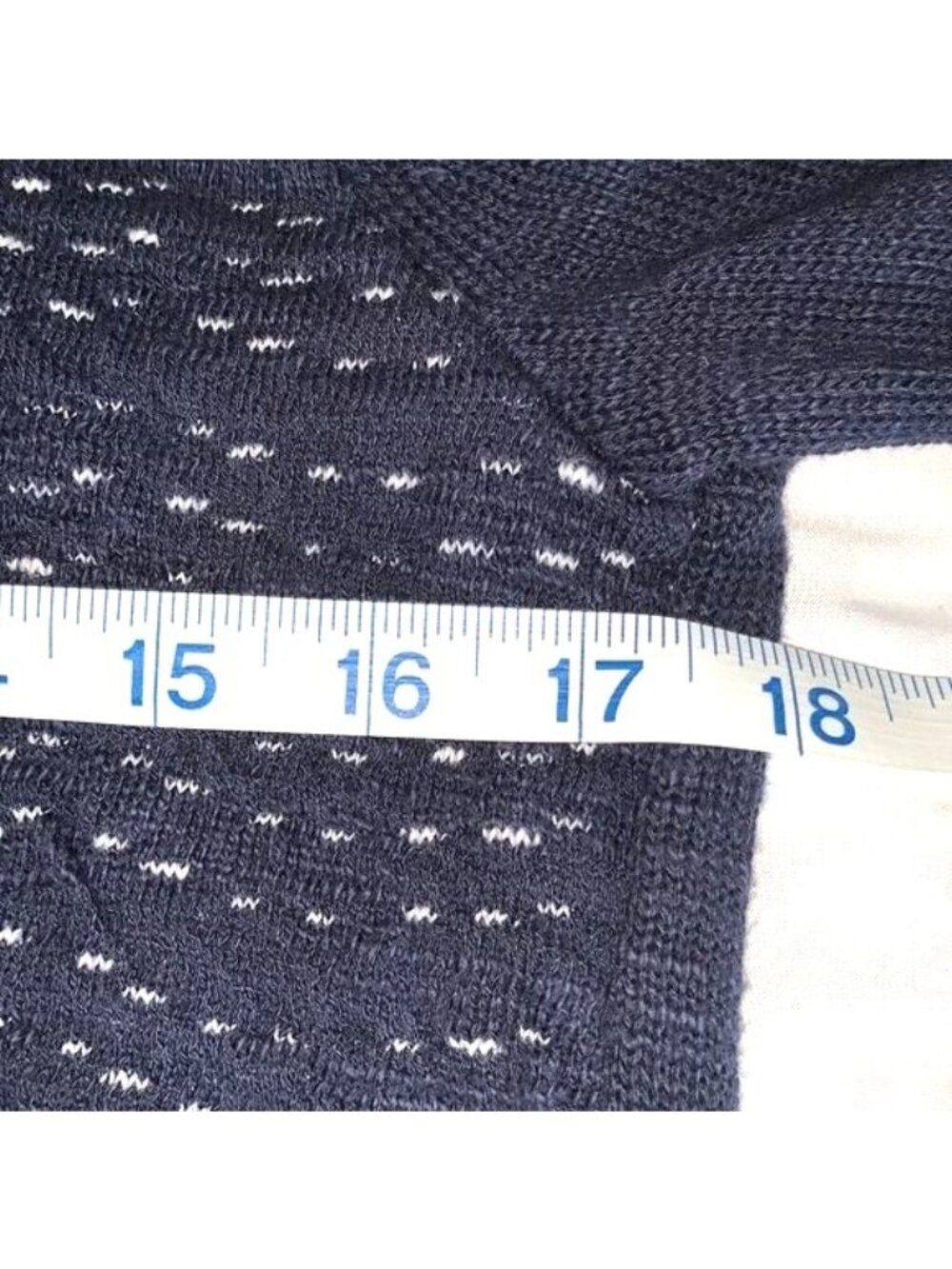 Christopher & Banks Womens Zip-Up Cardigan Sweater Size M Navy - Picture 9 of 10